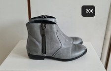 Stiefeletten Gr. 36 Deichmann 5th Avenue Leder grau