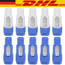 10er Set Neutrik Powercon Typ A Nac3Fca +Nac3Mpa-1 Gehäuse Stecker Panel Adapter