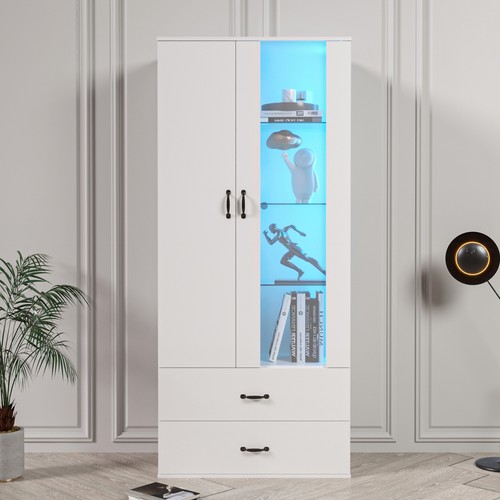 Hochschrank vitrine kommode - vitrine,
