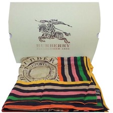BURBERRY London - Seidenschal 170x60 cm. - Farbmix Seide