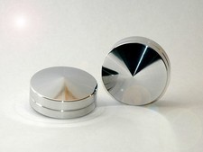 2 Abdeckungen poliert für Gabelverschraubung Suzuki  Intruder 1400, 800, 650