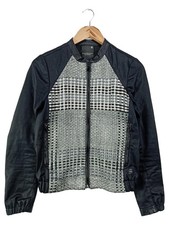 G-STAR RAW Lederjacke Damen 36/S Schwarz Casual Modern Jacke