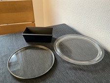 2 Glasteller Kuchenteller Glas Tortenplatte Glasboden Springform + Backform