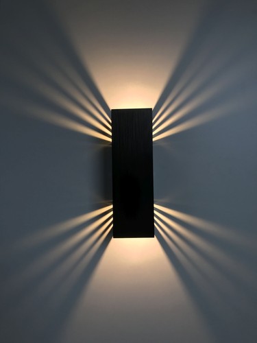 Wall lamp led dimmable black - wall,