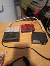 CB FUNK Geräte mit ANTENNEN Einbaurahmen ,Stehwellen Messgerät Und Verstärker