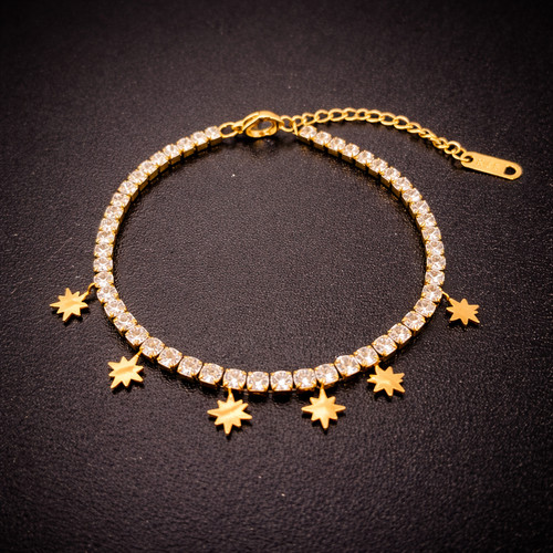 Damen armband gold edelstahl - armband,