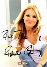 Original Autogramm Frauke Ludowig RTL /// Autogramm Autograph signiert si 350841