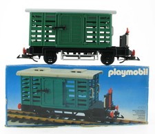 PLAYMOBIL 4101 Viehwaggon in OVP Waggon Wagen für Eisenbahn Güterzug Lok Spur G