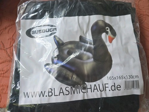 Schwarzer schwan aufblastier - schwarzer,