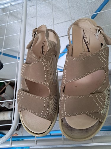 Damen sandale blraun - gr, 41/2