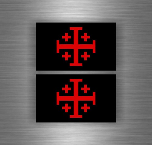 Aufkleber kreuz von jerusalem - kreuz,