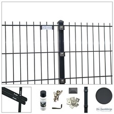 Doppelstabmattenzaun 8/6/8 Profi Set - Farbe Höhe Länge wählbar Gartenzaun