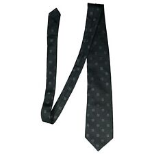 Andre Chenier Krawatte Seide Luxus Anzug Busines 148cm dunkel Grau gemustert NEU
