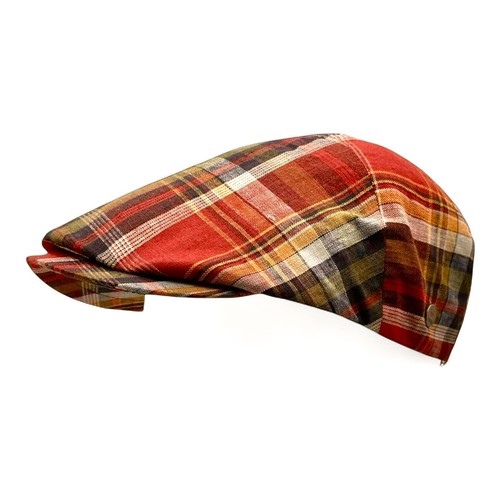 Schiebermütze flatcap leinen - schiebermütze,