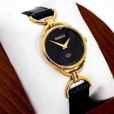 GUCCI Uhr 6000L Ledergürtel Damen GUCCI Gold, 12060