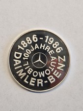 Münze Daimler Benz 100 Jahre Automobil 1886-1986 1000er Silber Medaille