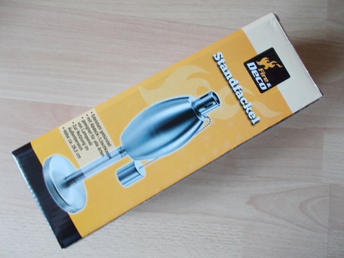 Edelstahl-Standfackel