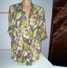 Bluse Hawaii Viskose Kurzarm