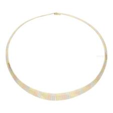 Echte Gold Kette Tricolor