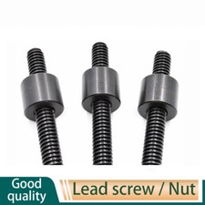 Leitspindel RechtsGewinde Trapezgewindespindel T10-T32 Länge 1000mm,Stahlmuttern