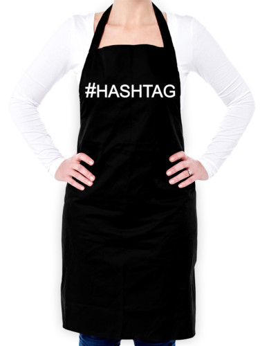Hashtag unisex schürze - hashtag,