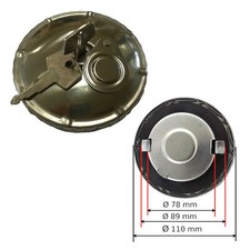 Tankdeckel 80mm chrom - tankdeckel,