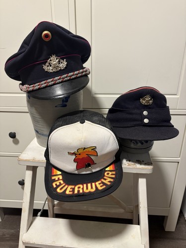 Feuerwehr mützen konvolut - feuerwehr,