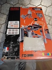 Smoby Black und Decker 3- in- 1 Multi- Werkbank und Werkzeugkoffer, WIE NEU