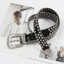 funkelnder Glamour Gürtel Strass Steine wunderschöner Damen Hüftgürtel 1A