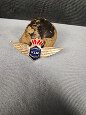 Vintage KLM Royal  Airlines Junior Skipper Pilot Flügel Flugzeug Pin Abzeic