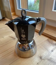 Bialetti Espressokocher New Moka Induction Schwarz 6 Tassen , Neuwertig!