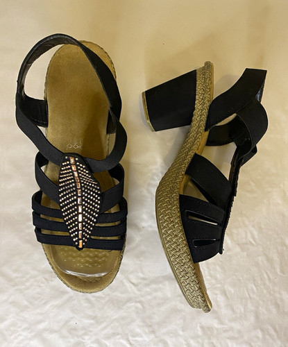 Rieker damen sandalen - sandalen, schwarz
