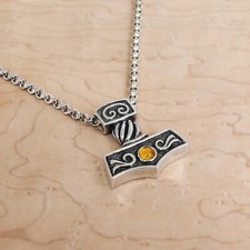 Thors Hammer Silber Halskette