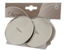 4 Kerzenhalter 8cm Metall zum