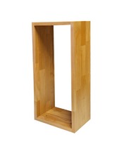 Kubus Erle lackiert, verschiedene Hängeregal