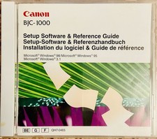 Canon BJC-1000 Setup Software