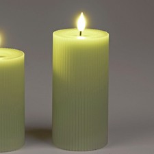 LED Kerze STREIFEN H. 15cm D