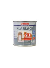 Wilckens Klarlack 2in1 seidenmatt Lack Farbe Dispersions-Lack Holzfarbe Holzlack