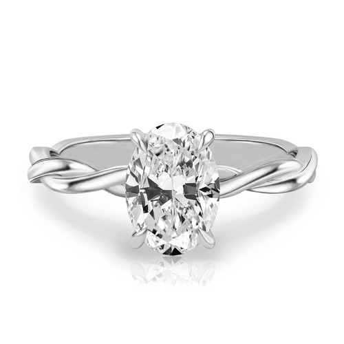 14k weißgold diamant - diamant, ehering
