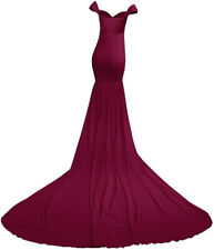 IMEKIS Damen Umstandskleid, ärmellos, schulterfrei, Schwangerschaftskleid,