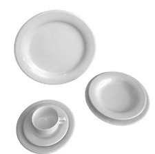 Eschenbach SWING TIME Kombiservice 30 Tlg Neu Speise & Kaffeeservice mit Rillen 