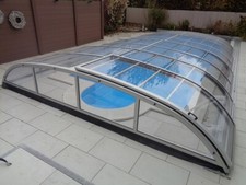 Poolüberdachung Klarglas