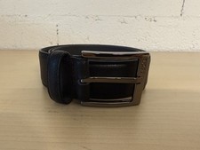 Echter BOSS Männer Ledergürtel Schwarz 90-34