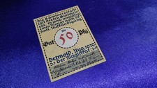 Original Notgeldschein Gutschein Stadt Lippe-Detmold 1920 50 Pfennig