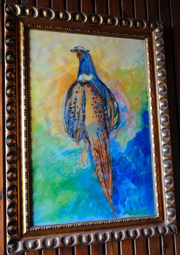 Original aquarell jagdfasan - original-aquarell, "jagdfasan"