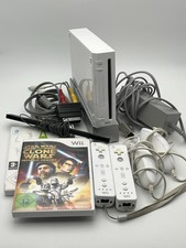 Nintendo Wii Konsole Spielkonsole Komplett-Set mit Spielen RVL-001 weiß
