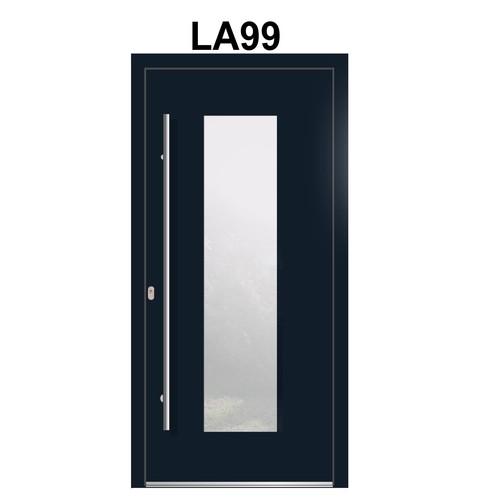 Haustür wh75 aluminium - aluminium, mit