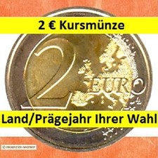 2 Euro Kursmünze aus einem