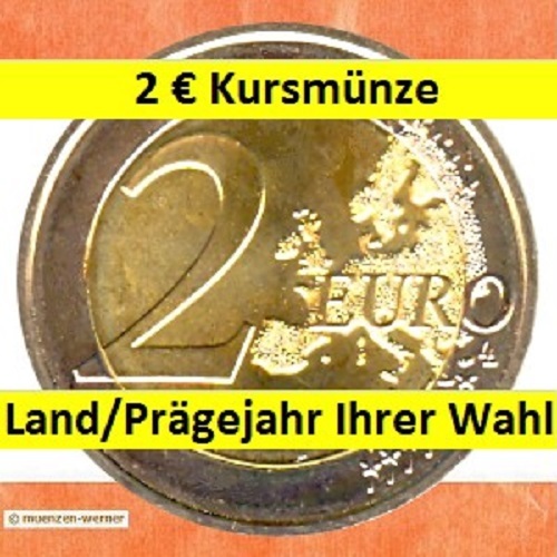 Euro kursmünze aus einem - 2,