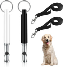 Hundepfeife Rückruf 2 Stück Lautlos Ultraschall mit Umhängeband